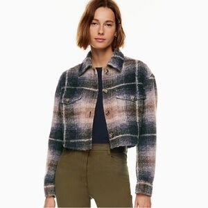 LAST CHANCE Aritzia Wilfred Ganna cropped shirt jacket